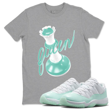 3D Queen sneaker match t-shirt styled to complete your fit with the Air Jordan 11 Igloo sneakers, shown in Heather Grey 1.