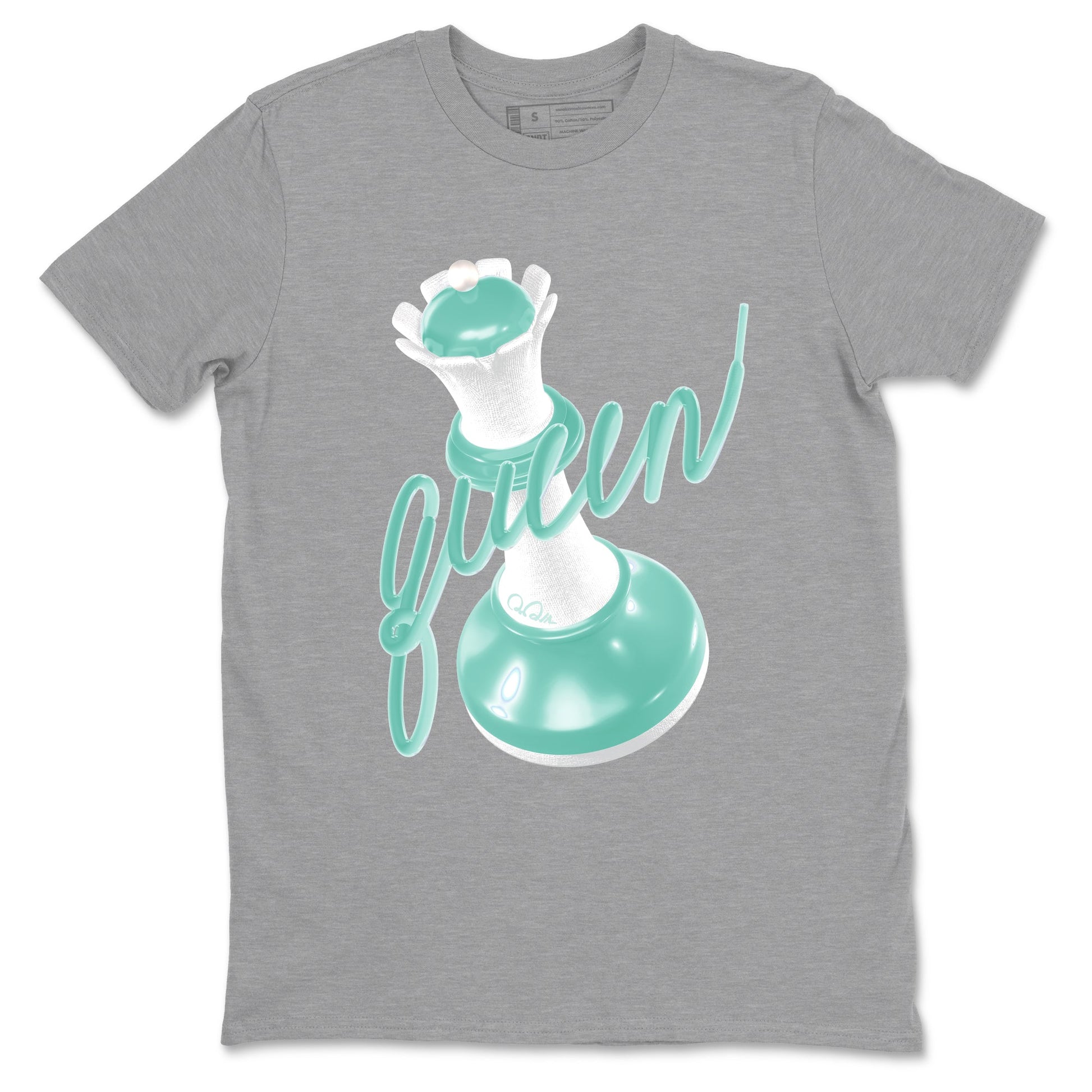 3D Queen sneaker match t-shirt styled to complete your fit with the Air Jordan 11 Igloo sneakers, shown in Heather Grey 2.