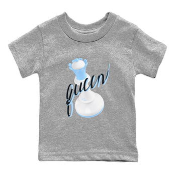 11s Retro Legend Blue shirts to match jordans 3D Queen sneaker match tees Air Jordan 11 Legend Blue best t shirts to wear with jordans SNRT Sneaker Tees Youth Baby Heather Grey 2 tee