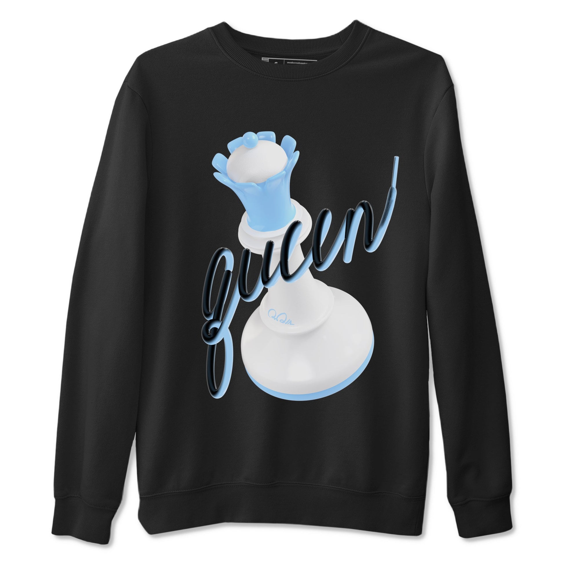 11s Retro Legend Blue shirts to match jordans 3D Queen sneaker match tees Air Jordan 11 Legend Blue best t shirts to wear with jordans SNRT Sneaker Tees unisex cotton Black 2 shirts