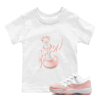 11s Legend Pink shirts to match jordans 3D Queen sneaker match tees Air Jordan 11 Legend Pink SNRT Sneaker Tees streetwear brand Baby and Youth White 1 cotton tee