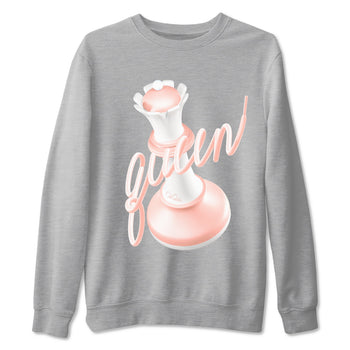 11s Legend Pink shirts to match jordans 3D Queen sneaker match tees Air Jordan 11 Legend Pink SNRT Sneaker Tees streetwear brand Heather Grey 2 unisex cotton tee