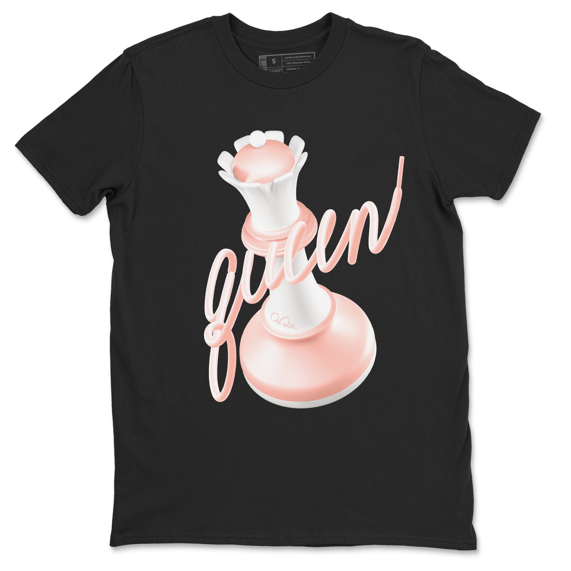 11s Legend Pink shirts to match jordans 3D Queen sneaker match tees Air Jordan 11 Legend Pink SNRT Sneaker Tees streetwear brand Black 2 unisex cotton tee