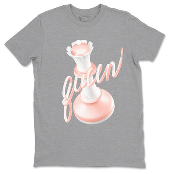 11s Legend Pink shirts to match jordans 3D Queen sneaker match tees Air Jordan 11 Legend Pink SNRT Sneaker Tees streetwear brand Heather Grey 2 unisex cotton tee