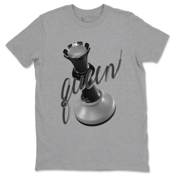 12s Black Wolf Grey shirts to match jordans 3D Queen sneaker match tees Air Jordan 12 Barons match shoes to clothes SNRT Sneaker Tees unisex cotton Heather Grey 2 shirts