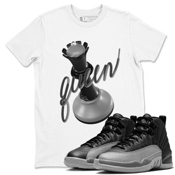 12s Black Wolf Grey shirts to match jordans 3D Queen sneaker match tees Air Jordan 12 Barons match shoes to clothes SNRT Sneaker Tees unisex cotton White 1 shirts