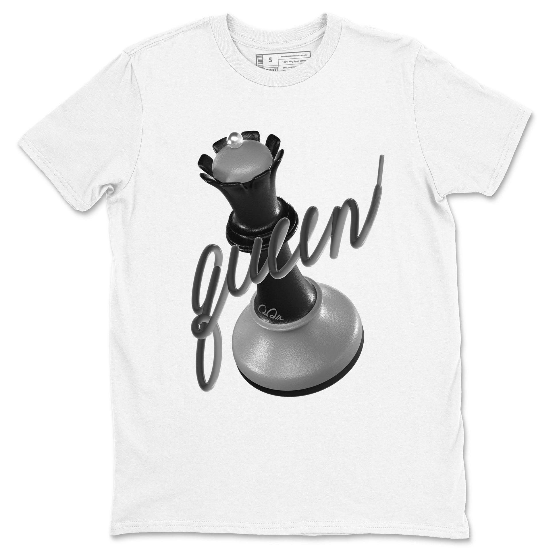 12s Black Wolf Grey shirts to match jordans 3D Queen sneaker match tees Air Jordan 12 Barons match shoes to clothes SNRT Sneaker Tees unisex cotton White 2 shirts