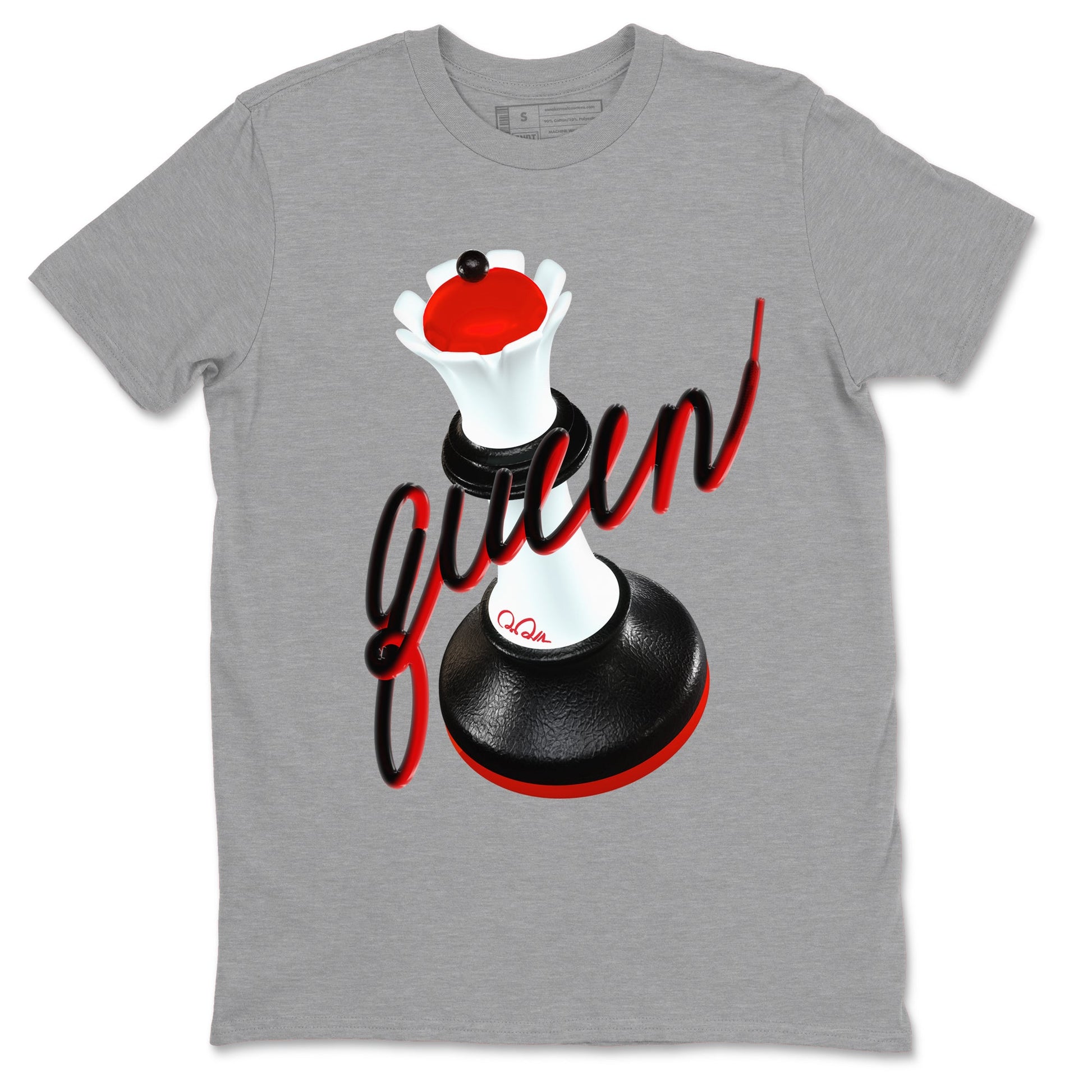 12s Taxi Flip shirts to match jordans 3D Queen sneaker match tees Air Jordan 12 Taxi Flip SNRT Sneaker Tees streetwear brand Heather Grey 2 unisex cotton tee