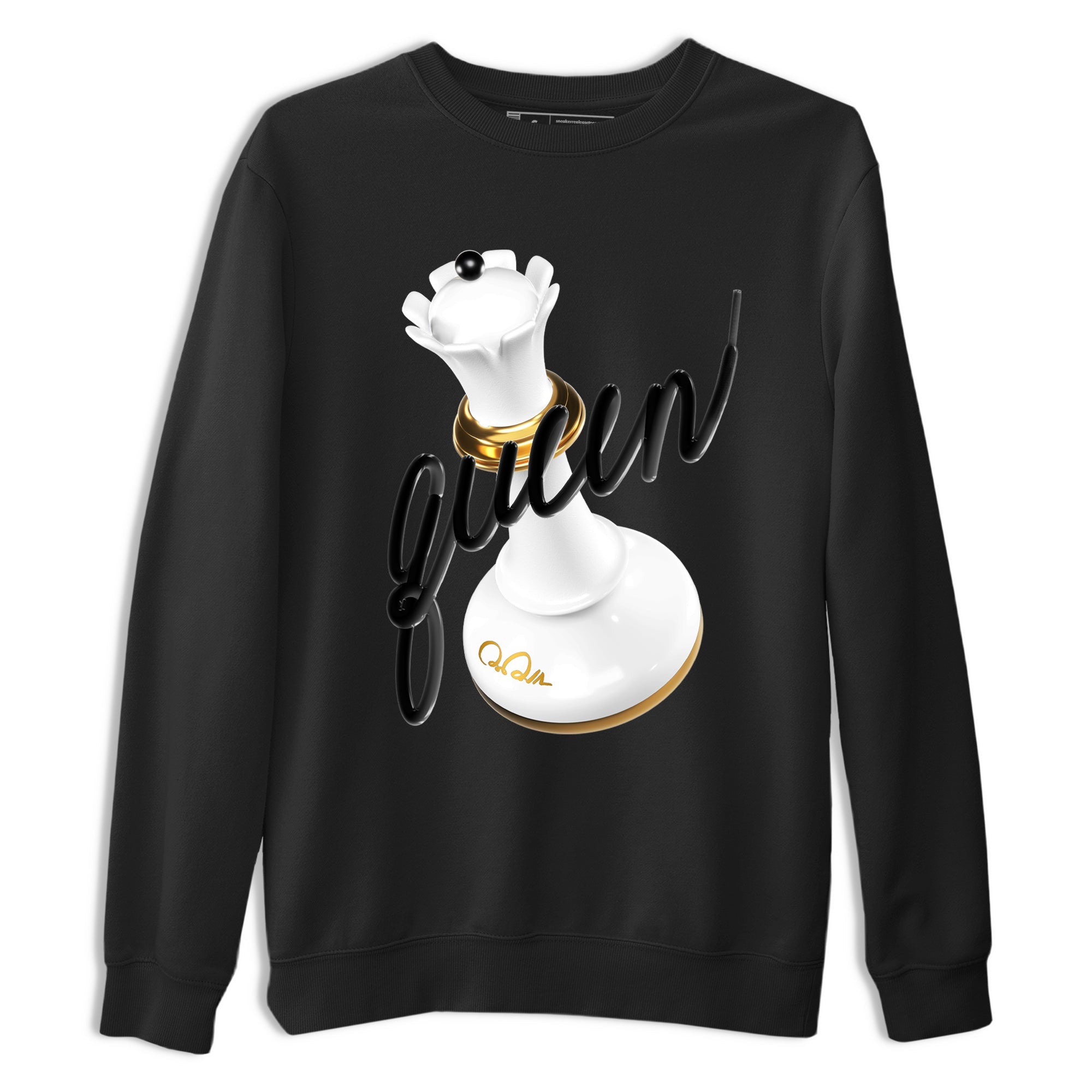 12s Taxi Sneaker match tees – Sneaker Tees To Match Air Jordan 12 Taxi Shoes – 3D Queen Tee Black 2