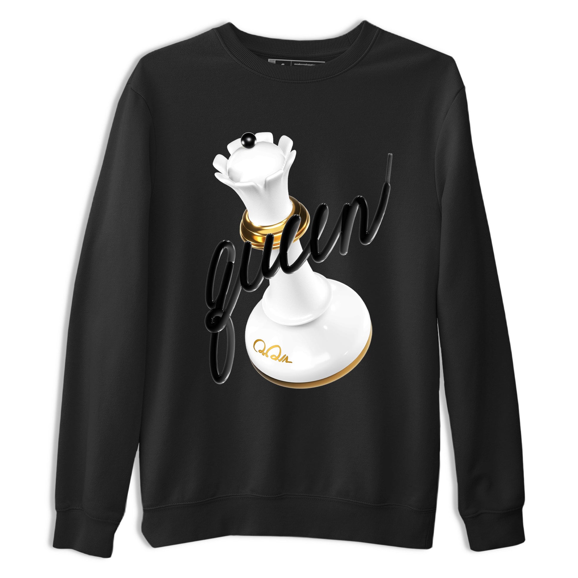 12s Taxi Sneaker match tees – Sneaker Tees To Match Air Jordan 12 Taxi Shoes – 3D Queen Tee Black 2