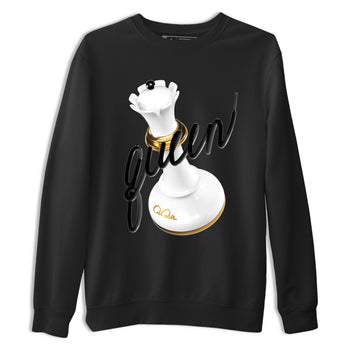 12s Taxi Sneaker match tees – Sneaker Tees To Match Air Jordan 12 Taxi Shoes – 3D Queen Tee Black 2