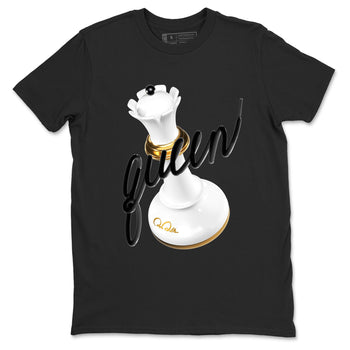 12s Taxi Sneaker match tees – Sneaker Tees To Match Air Jordan 12 Taxi Shoes – 3D Queen Tee Black 2