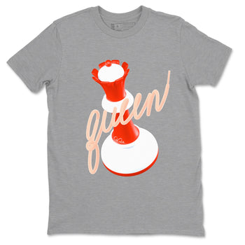 13s Dune Red shirts to match jordans 3D Queen sneaker match tees Air Jordan 13 Dune Red SNRT Sneaker Tees streetwear brand Heather Grey 2 unisex cotton tee