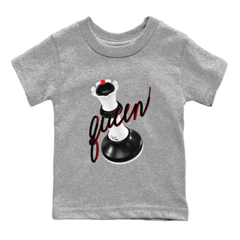 14s Black Toe shirts to match jordans 3D Queen graphic tees Air Jordan 14 Black Toe t shirts to match sneakers SNRT Sneaker Tees Youth Baby Heather Grey 2 tee