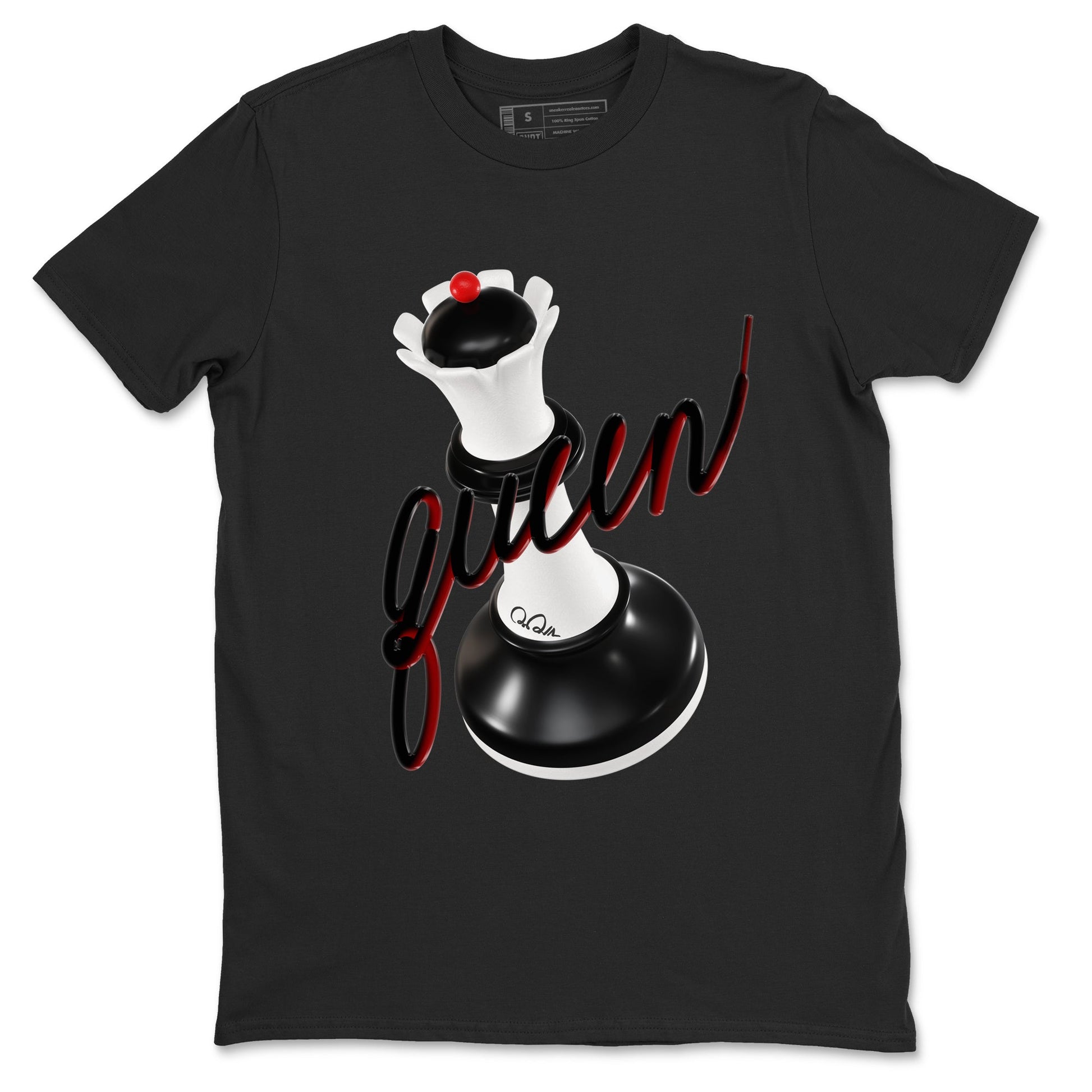 14s Black Toe shirts to match jordans 3D Queen graphic tees Air Jordan 14 Black Toe t shirts to match sneakers SNRT Sneaker Tees unisex cotton Black 2 shirts