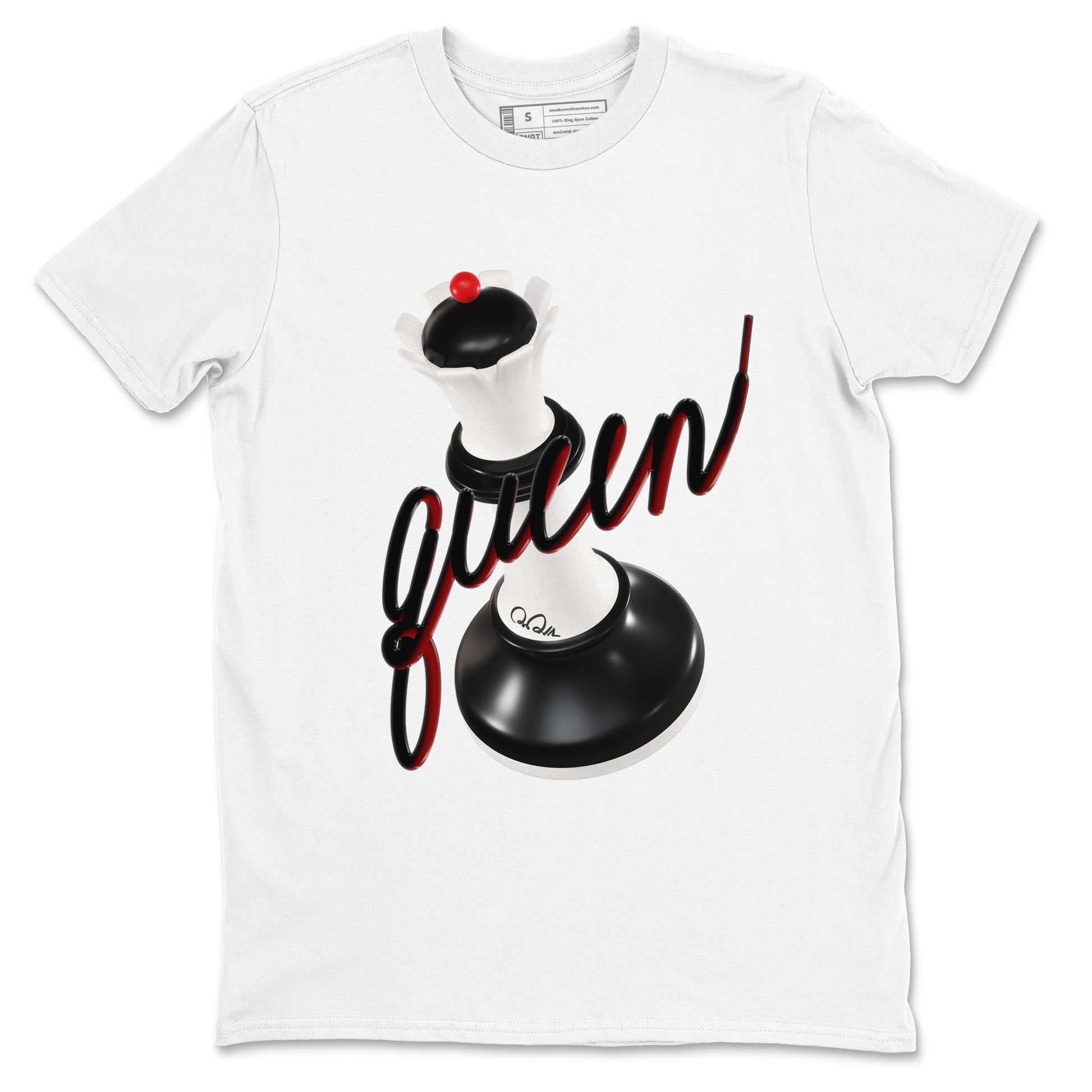14s Black Toe shirts to match jordans 3D Queen graphic tees Air Jordan 14 Black Toe t shirts to match sneakers SNRT Sneaker Tees unisex cotton White 2 shirts