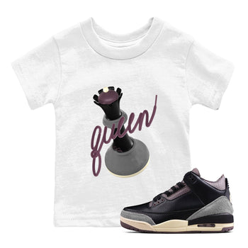 3s A Ma Maniere x Black shirts to match jordans 3D Queen sneaker match tees A Ma Maniere x Air Jordan 3 _hile You Were Sleeping_neaker Release Tees Youth Baby White 1 crew neck shirts