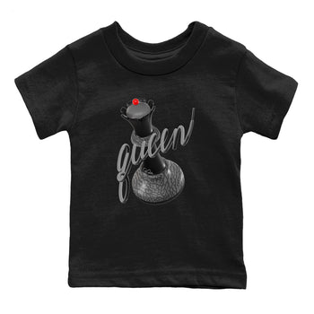 3s Black Cement shirts to match jordans 3D Queen sneaker match tees Air Jordan 3 Black Cement match shoes to clothes SNRT Sneaker Tees Youth Baby Black 2 tee