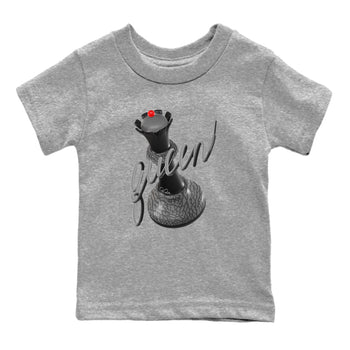 3s Black Cement shirts to match jordans 3D Queen sneaker match tees Air Jordan 3 Black Cement match shoes to clothes SNRT Sneaker Tees Youth Baby Heather Grey 2 tee