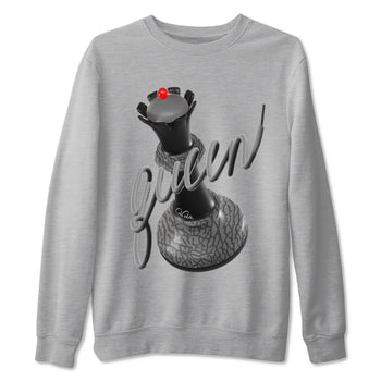 3s Black Cement shirts to match jordans 3D Queen sneaker match tees Air Jordan 3 Black Cement match shoes to clothes SNRT Sneaker Tees unisex cotton Heather Grey 2 shirts