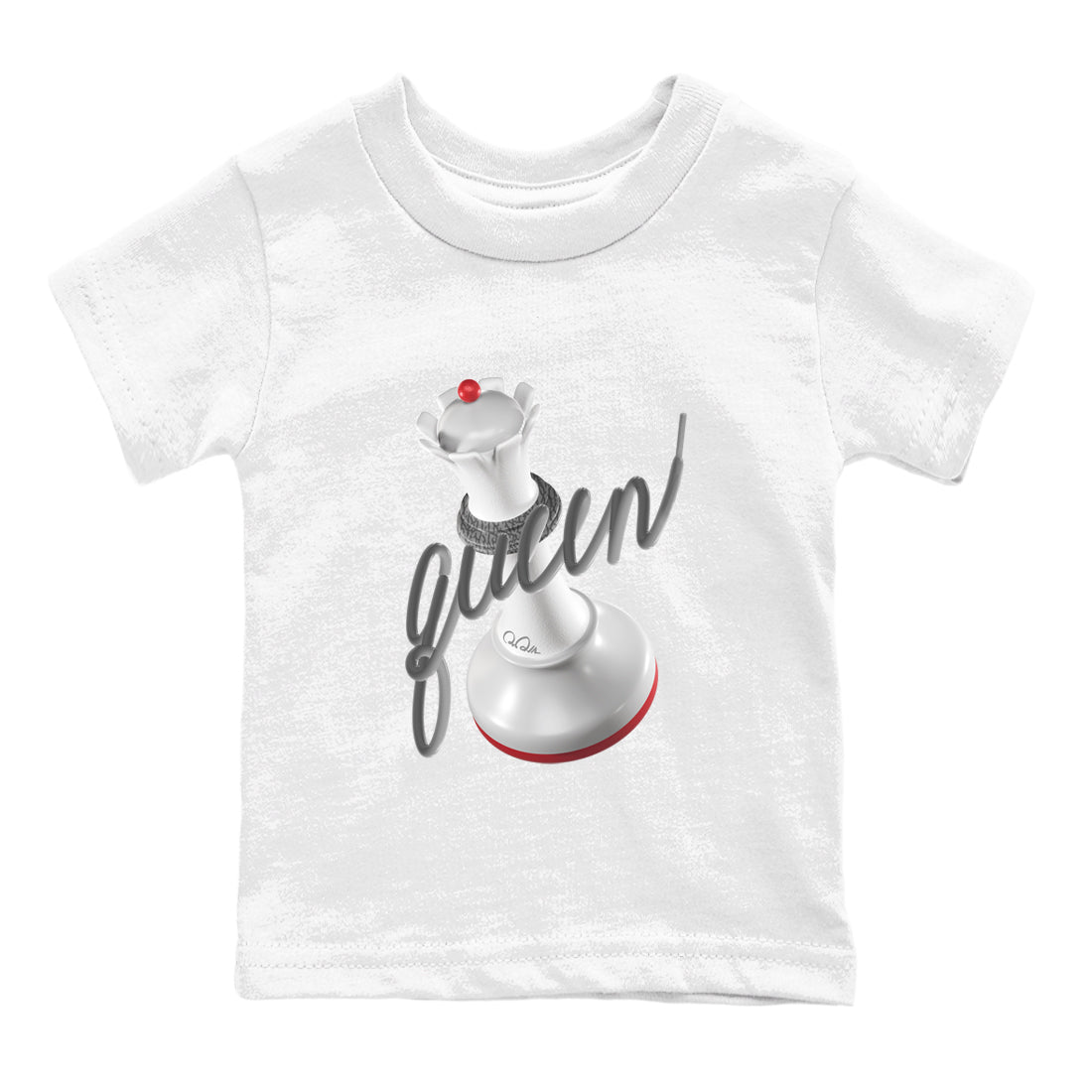 3s Cement Grey shirts to match jordans 3D Queen sneaker match tees Air Jordan 3 Cement Grey SNRT Sneaker Release Tees Youth Baby White 2 crew neck shirts