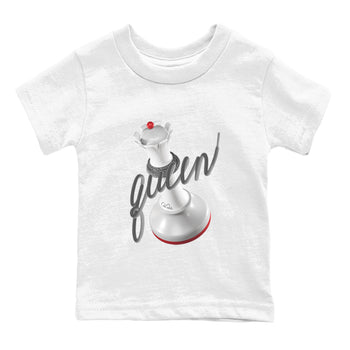 3s Cement Grey shirts to match jordans 3D Queen sneaker match tees Air Jordan 3 Cement Grey SNRT Sneaker Release Tees Youth Baby White 2 crew neck shirts