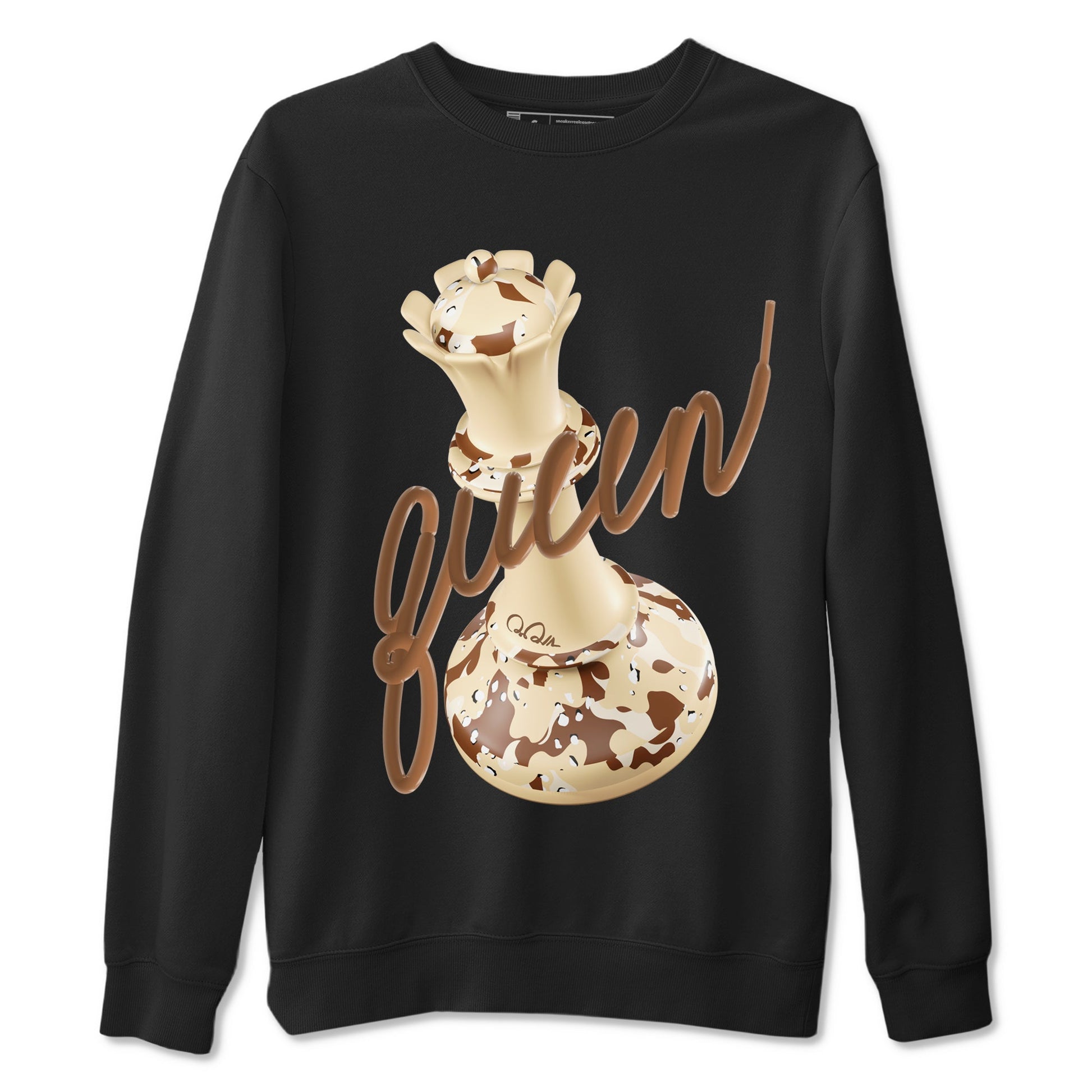 AJ3 Desert Camo shirts to match jordans 3D Queen sneaker match tees Air Jordan 3 Desert Camo SNRT Sneaker Tees streetwear brand Black 2 unisex cotton tee
