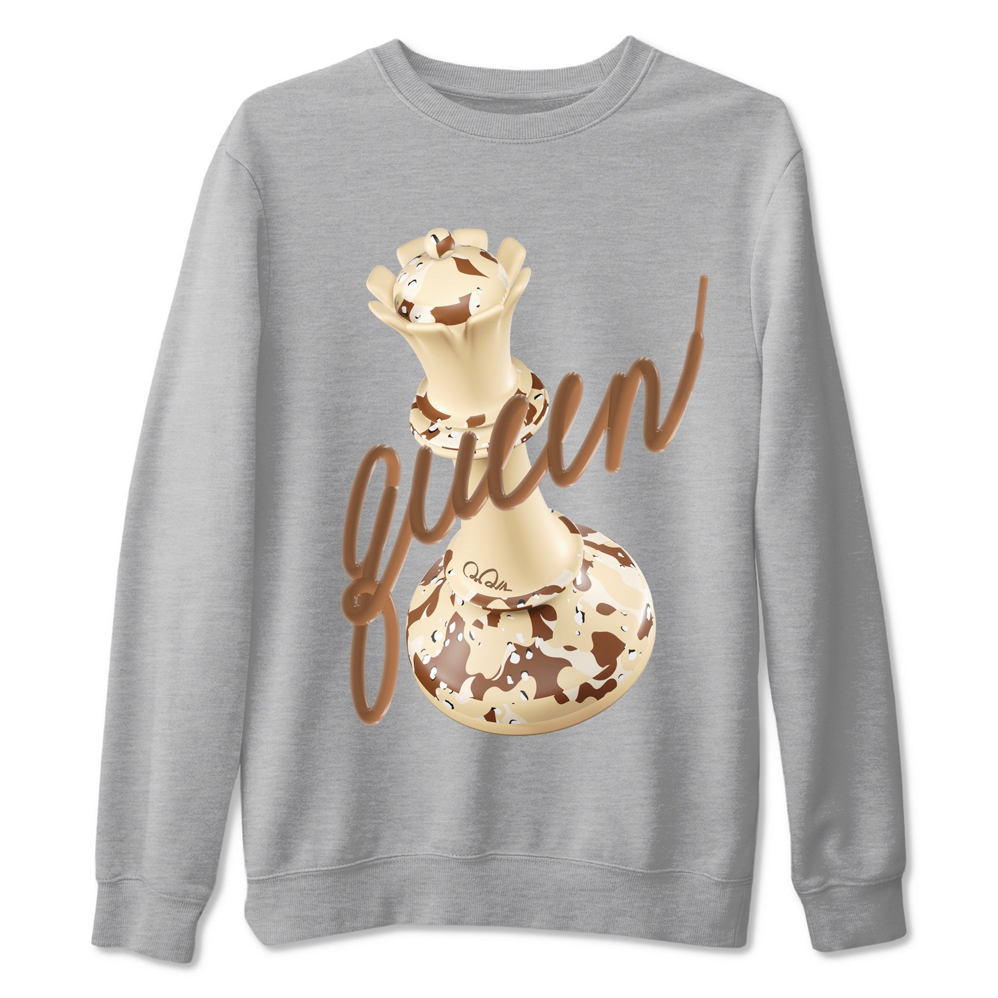 AJ3 Desert Camo shirts to match jordans 3D Queen sneaker match tees Air Jordan 3 Desert Camo SNRT Sneaker Tees streetwear brand Heather Grey 2 unisex cotton tee