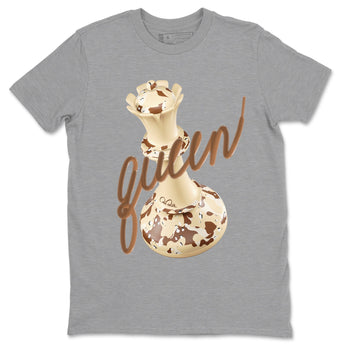 AJ3 Desert Camo shirts to match jordans 3D Queen sneaker match tees Air Jordan 3 Desert Camo SNRT Sneaker Tees streetwear brand Heather Grey 2 unisex cotton tee