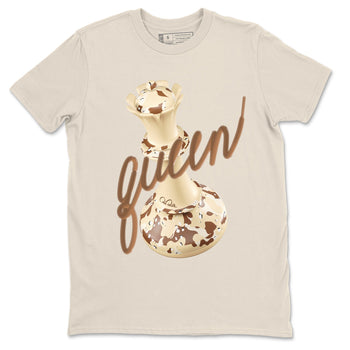 AJ3 Desert Camo shirts to match jordans 3D Queen sneaker match tees Air Jordan 3 Desert Camo SNRT Sneaker Tees streetwear brand Natural 2 unisex cotton tee