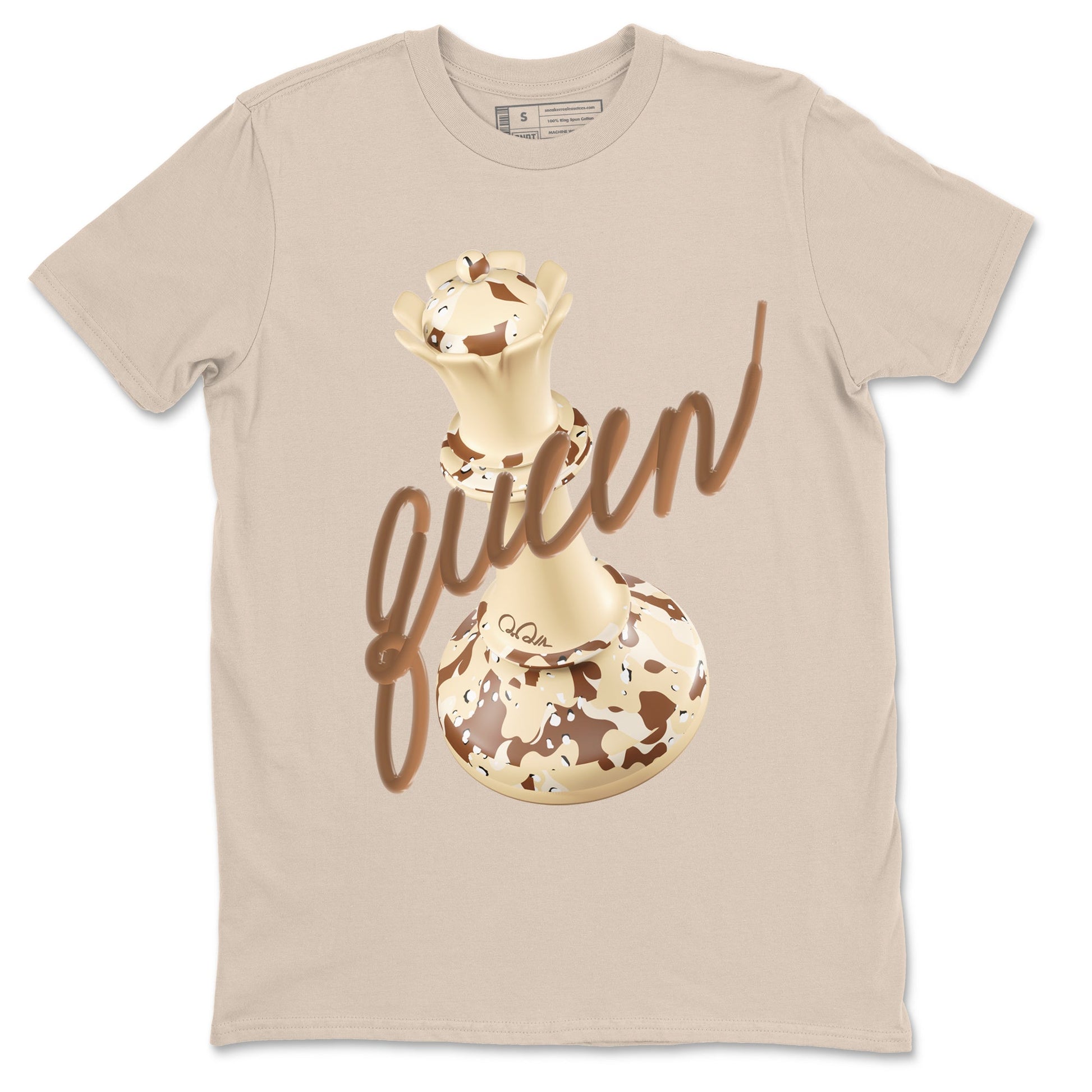 AJ3 Desert Camo shirts to match jordans 3D Queen sneaker match tees Air Jordan 3 Desert Camo SNRT Sneaker Tees streetwear brand Sand 2 unisex cotton tee