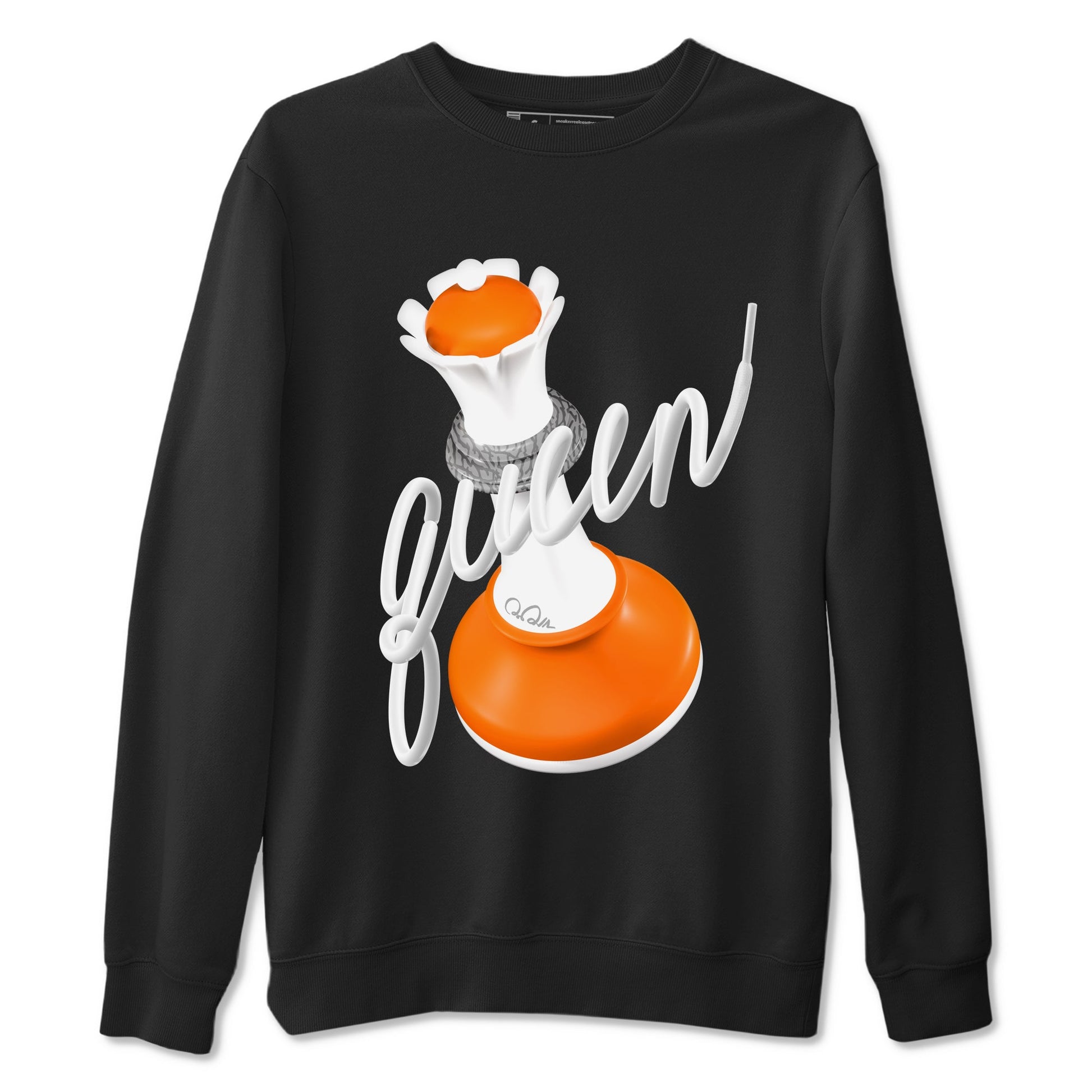 3s Georgia Peach shirt to match jordans 3D Queen sneaker tees Air Jordan 3 Georgia Peach SNRT Sneaker Release Tees unisex cotton Black 2 crew neck shirt
