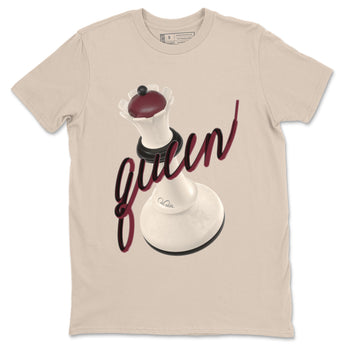 4s A Ma Maniere x Fossil Stone shirts to match jordans 3D Queen sneaker match tees Air Jordan 4 A Ma Maniere x Fossil Stone match shoes to clothes SNRT Sneaker Tees unisex cotton Sand 2 shirts