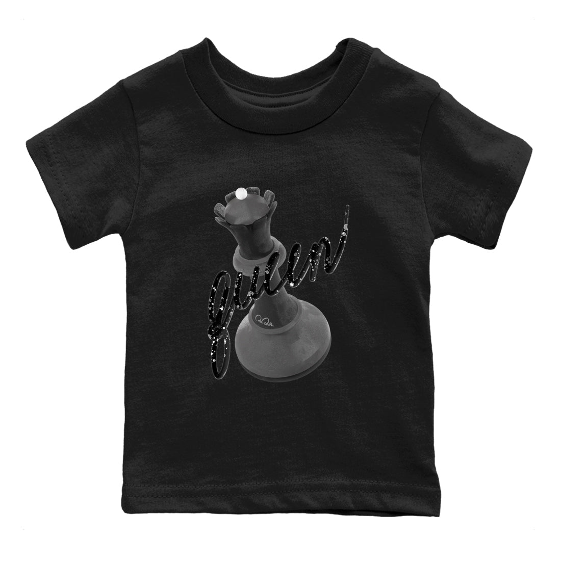 4s Fear shirts to match jordans 3D Queen sneaker match tees Air Jordan 4 Fear match shoes to clothes SNRT Sneaker Tees Youth Baby Black 2 tee