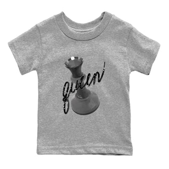 4s Fear shirts to match jordans 3D Queen sneaker match tees Air Jordan 4 Fear match shoes to clothes SNRT Sneaker Tees Youth Baby Heather Grey 2 tee