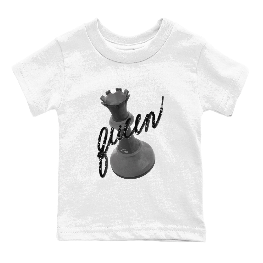 4s Fear shirts to match jordans 3D Queen sneaker match tees Air Jordan 4 Fear match shoes to clothes SNRT Sneaker Tees Youth Baby White 2 tee
