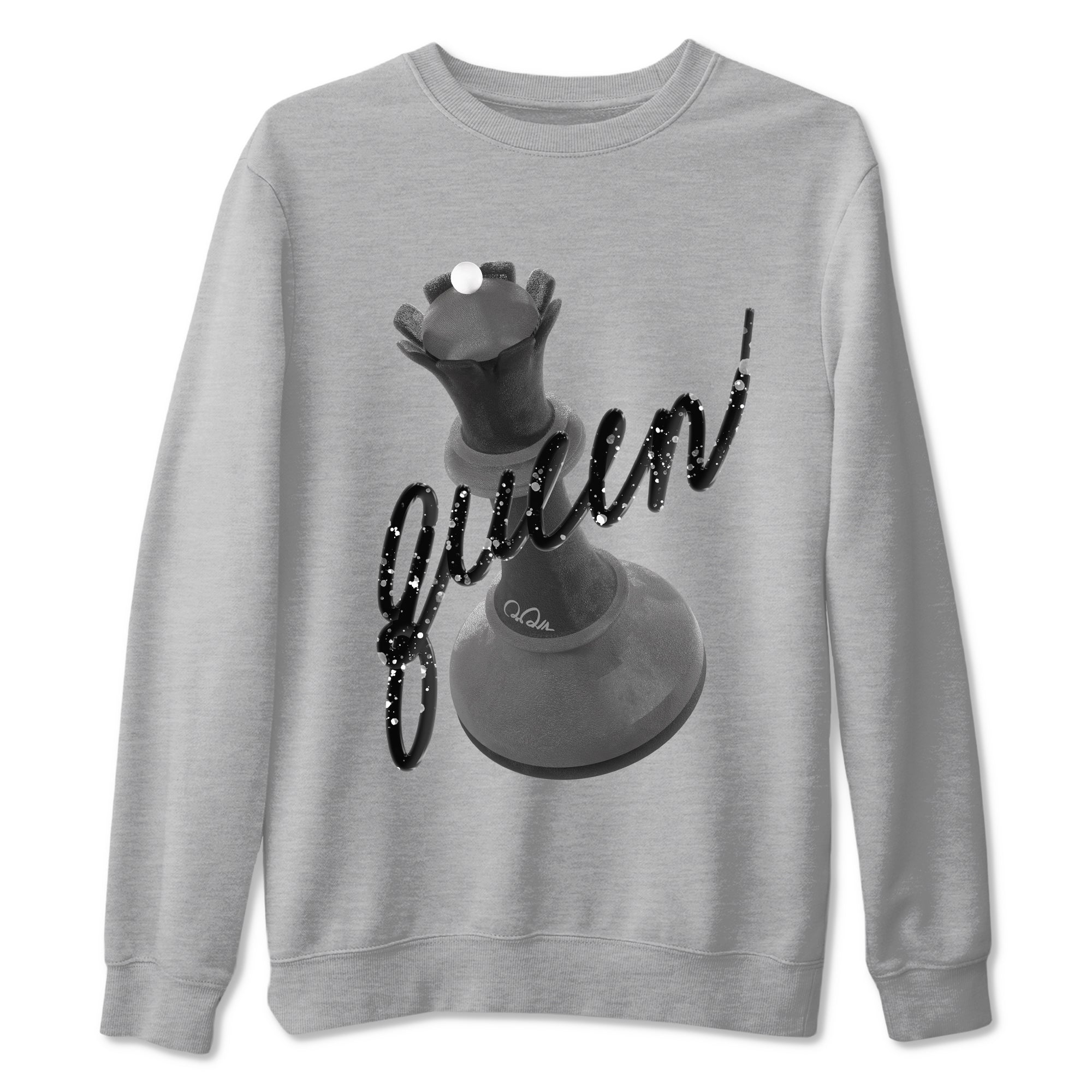 4s Fear shirts to match jordans 3D Queen sneaker match tees Air Jordan 4 Fear match shoes to clothes SNRT Sneaker Tees unisex cotton Heather Grey 2 shirts