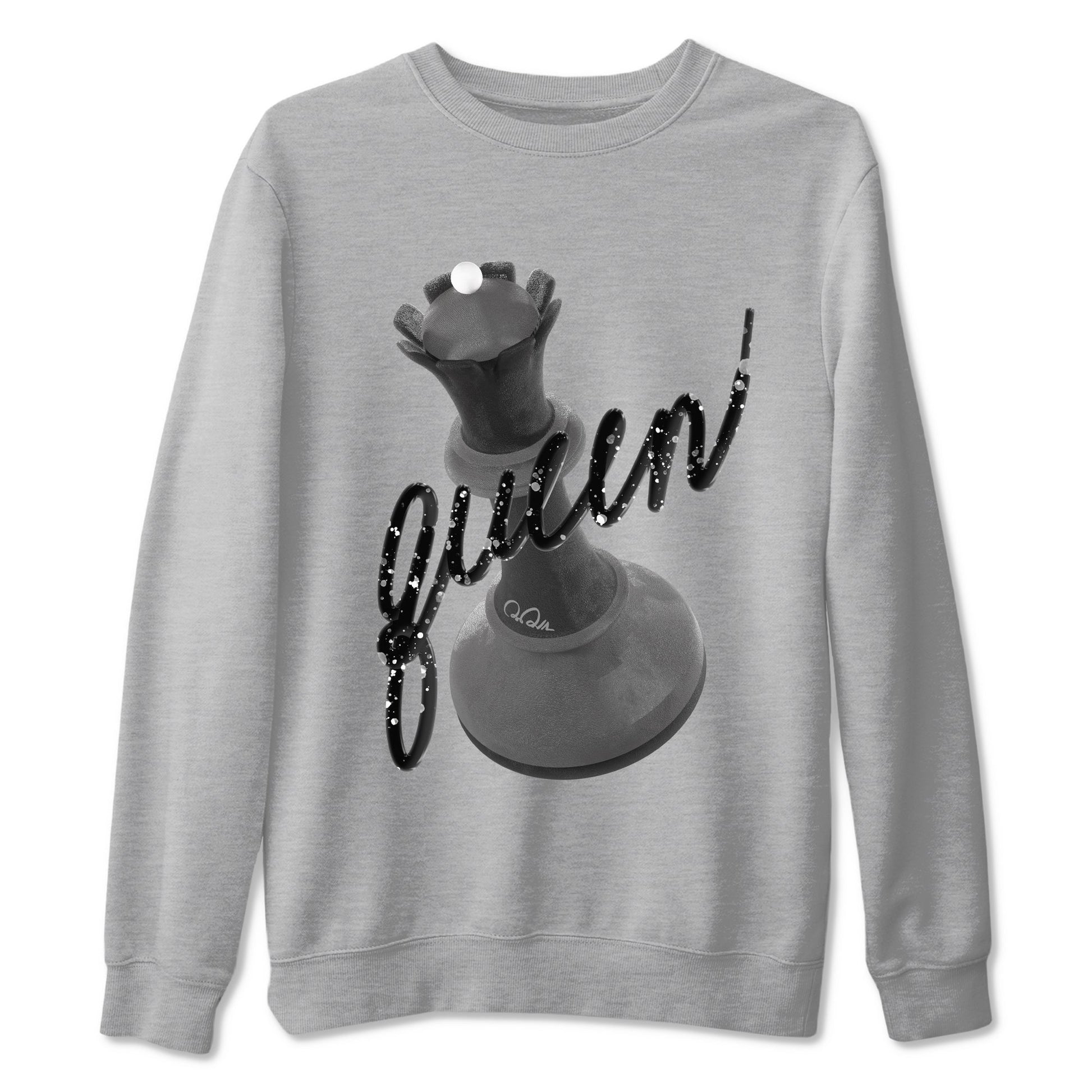 4s Fear shirts to match jordans 3D Queen sneaker match tees Air Jordan 4 Fear match shoes to clothes SNRT Sneaker Tees unisex cotton Heather Grey 2 shirts