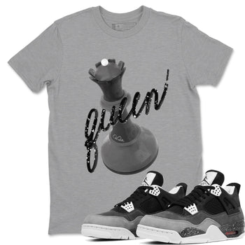 4s Fear shirts to match jordans 3D Queen sneaker match tees Air Jordan 4 Fear match shoes to clothes SNRT Sneaker Tees unisex cotton Heather Grey 1 shirts