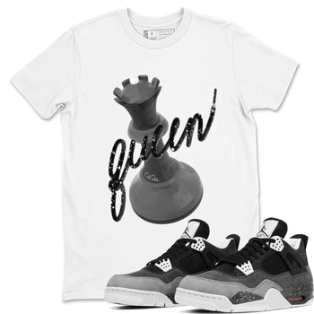 4s Fear shirts to match jordans 3D Queen sneaker match tees Air Jordan 4 Fear match shoes to clothes SNRT Sneaker Tees unisex cotton White 1 shirts