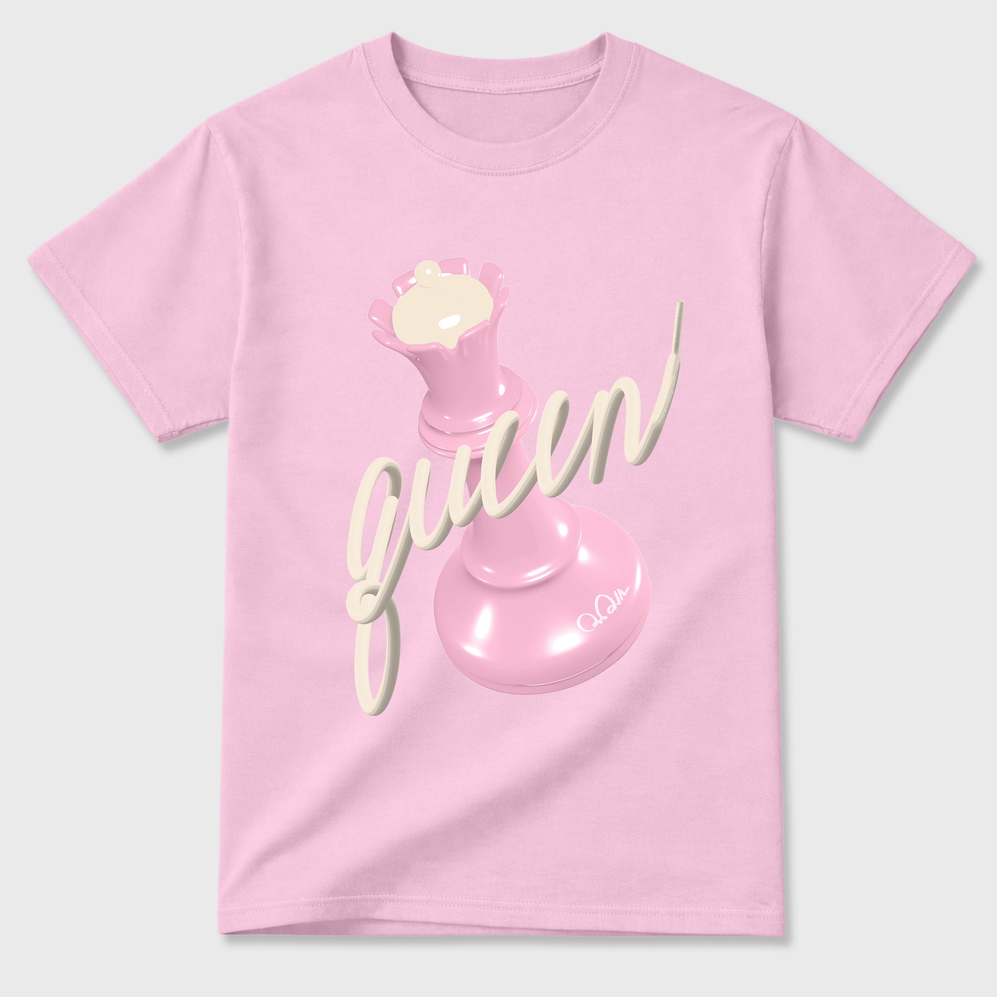 Sneaker match tees – Sneaker Tees To Match Air Jordan 4 Iced Carmine Shoes – 3D Queen Tee Pink 2
