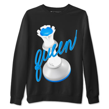 Air Jordan 4 Industrial Blue shirt to match jordans 3D Queen sneaker tees Air Jordan 4 Military Blue SNRT Sneaker Release Tees unisex cotton Black 2 crew neck shirt