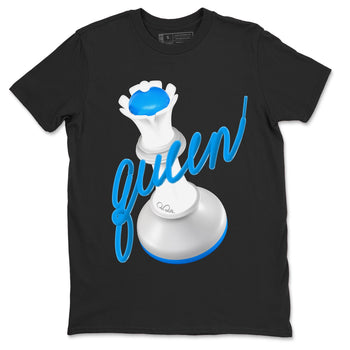 Air Jordan 4 Industrial Blue shirt to match jordans 3D Queen sneaker tees Air Jordan 4 Military Blue SNRT Sneaker Release Tees unisex cotton Black 2 crew neck shirt