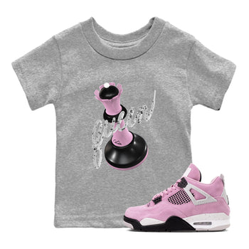 4s Retro Orchid shirts to match jordans 3D Queen sneaker match tees Air Jordan 4 WMNS Orchid match shoes to clothes SNRT Sneaker Tees Youth Baby Heather Grey 1 tee