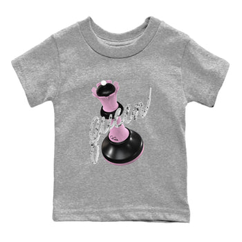 4s Retro Orchid shirts to match jordans 3D Queen sneaker match tees Air Jordan 4 WMNS Orchid match shoes to clothes SNRT Sneaker Tees Youth Baby Heather Grey 2 tee