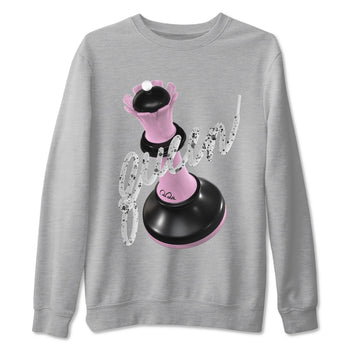 4s Retro Orchid shirts to match jordans 3D Queen sneaker match tees Air Jordan 4 WMNS Orchid match shoes to clothes SNRT Sneaker Tees unisex cotton Heather Grey 2 shirts