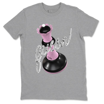 4s Retro Orchid shirts to match jordans 3D Queen sneaker match tees Air Jordan 4 WMNS Orchid match shoes to clothes SNRT Sneaker Tees unisex cotton Heather Grey 2 shirts