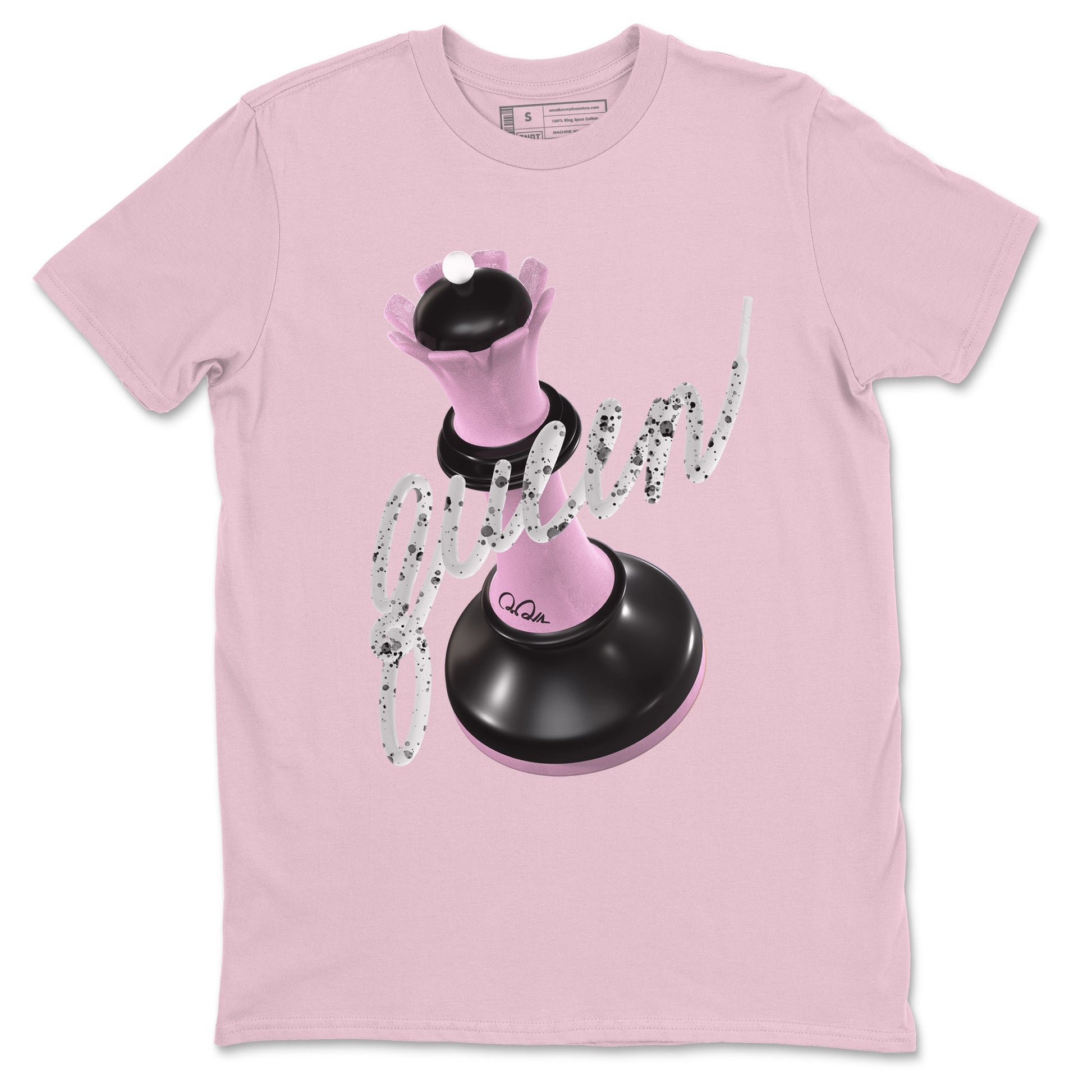 4s Retro Orchid shirts to match jordans 3D Queen sneaker match tees Air Jordan 4 WMNS Orchid match shoes to clothes SNRT Sneaker Tees unisex cotton Pink 2 shirts