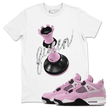 4s Retro Orchid shirts to match jordans 3D Queen sneaker match tees Air Jordan 4 WMNS Orchid match shoes to clothes SNRT Sneaker Tees unisex cotton White 1 shirts