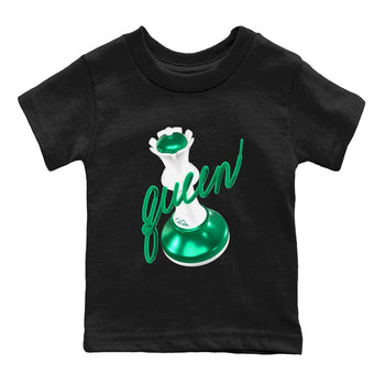 4s Oxidized Green shirts to match jordans 3D Queen sneaker match tees Air Jordan 4 Oxidized Green SNRT Sneaker Tees streetwear brand Baby and Youth Black 2 cotton tee